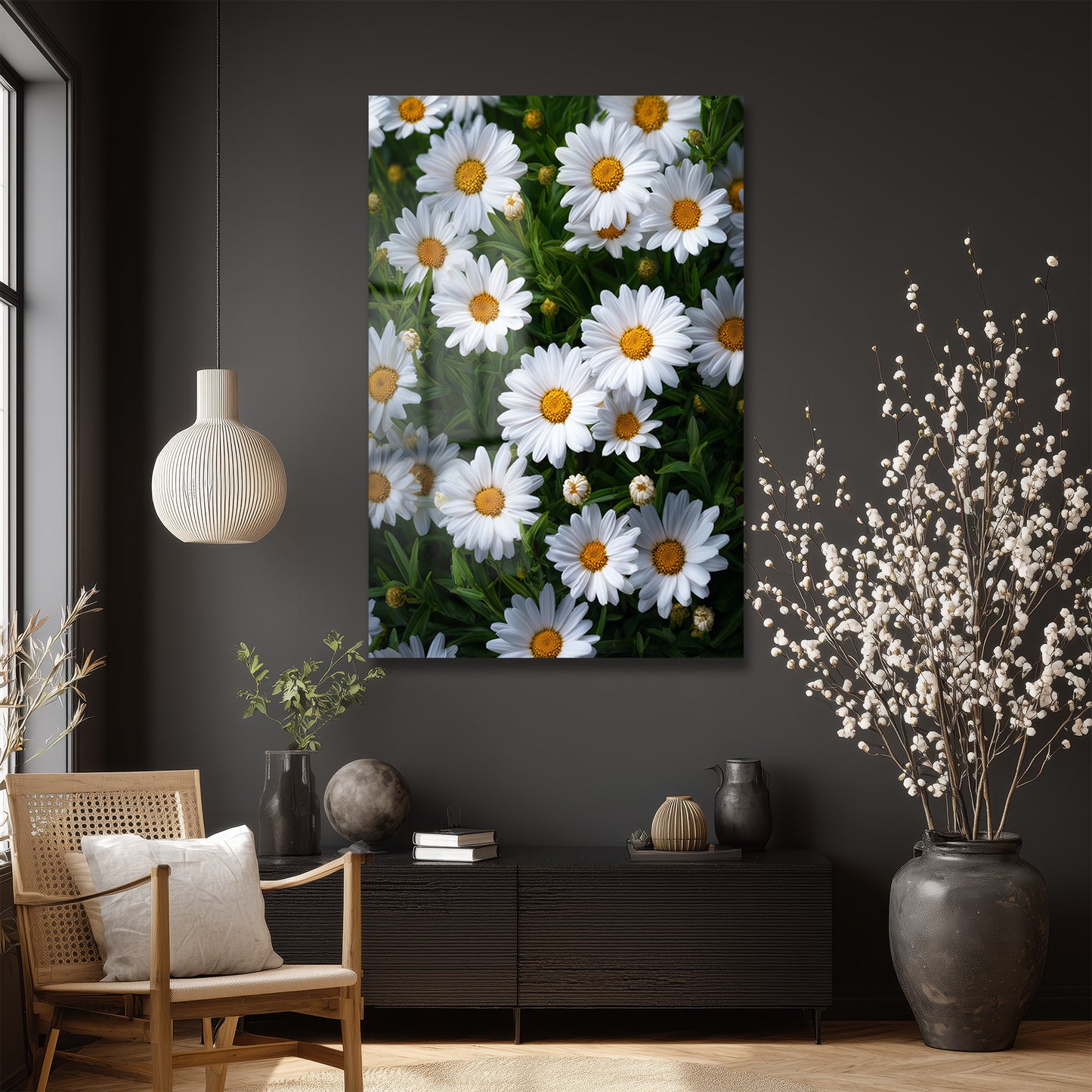 DEKORATİF DİKEY CAM TABLO - TT3385