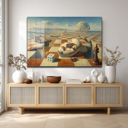 DEKORATİF YATAY CAM TABLO - TT3219