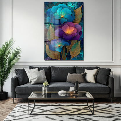 DEKORATİF DİKEY CAM TABLO - TT3455