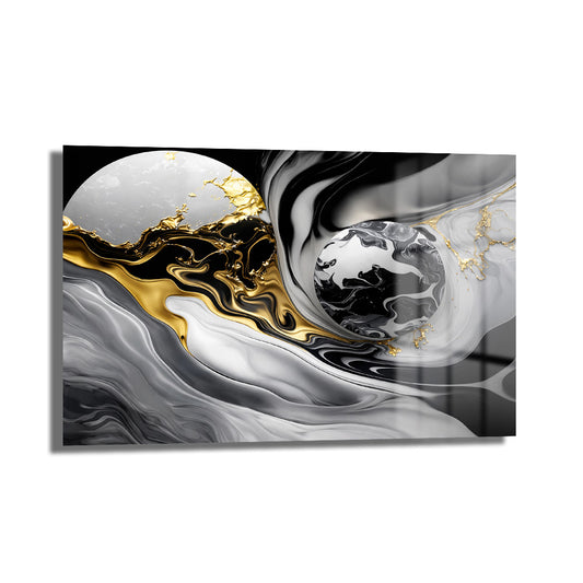 DEKORATİF YATAY CAM TABLO - TT3138
