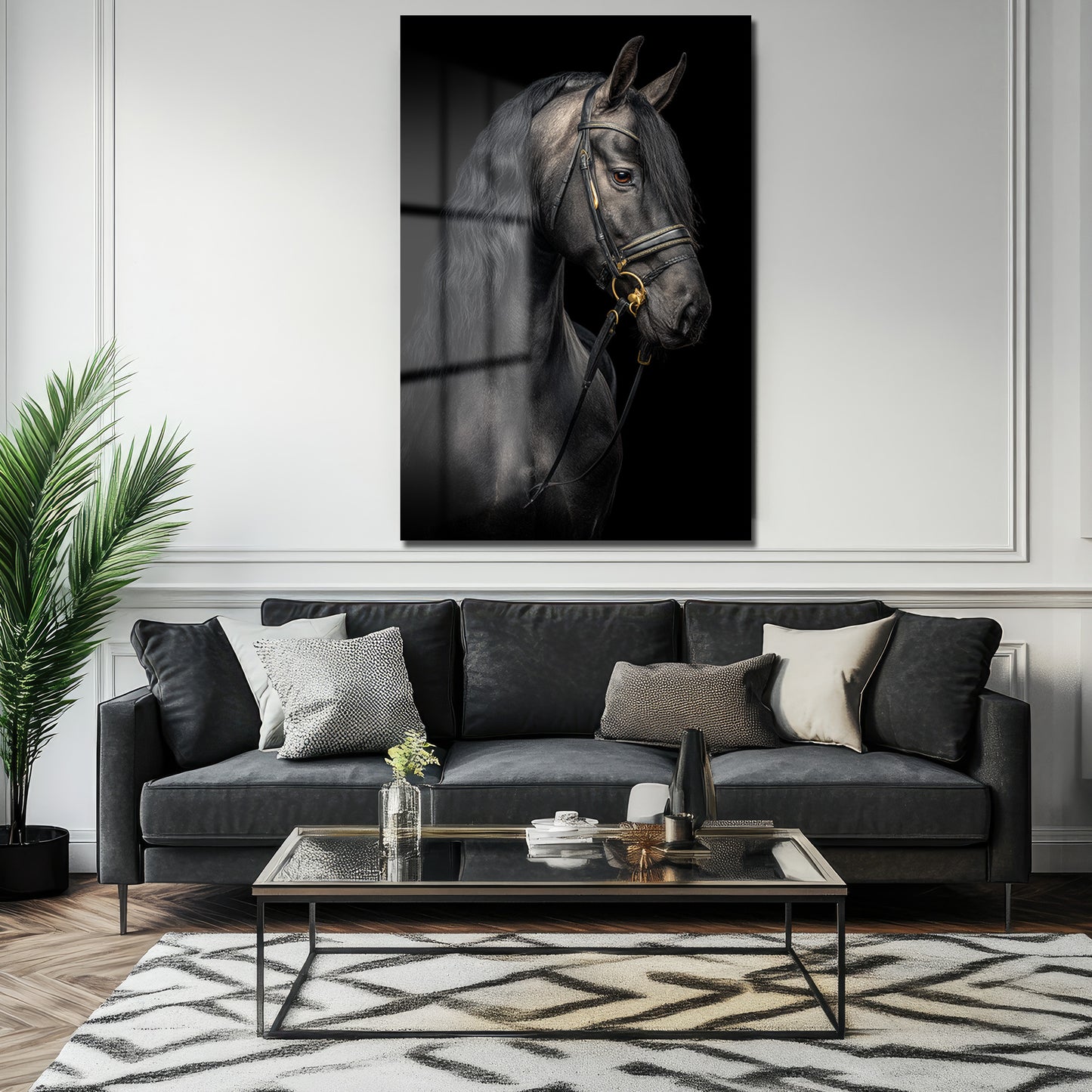 DEKORATİF DİKEY CAM TABLO - TT3459