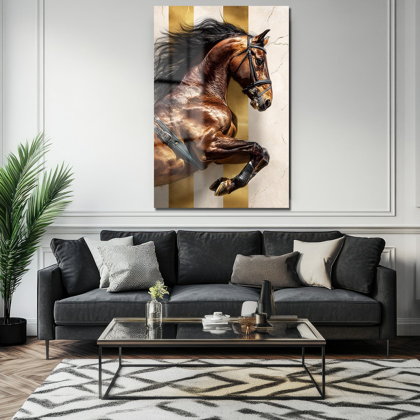 DEKORATİF DİKEY CAM TABLO - TT3460