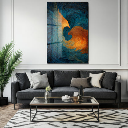 DEKORATİF DİKEY CAM TABLO - TT3465