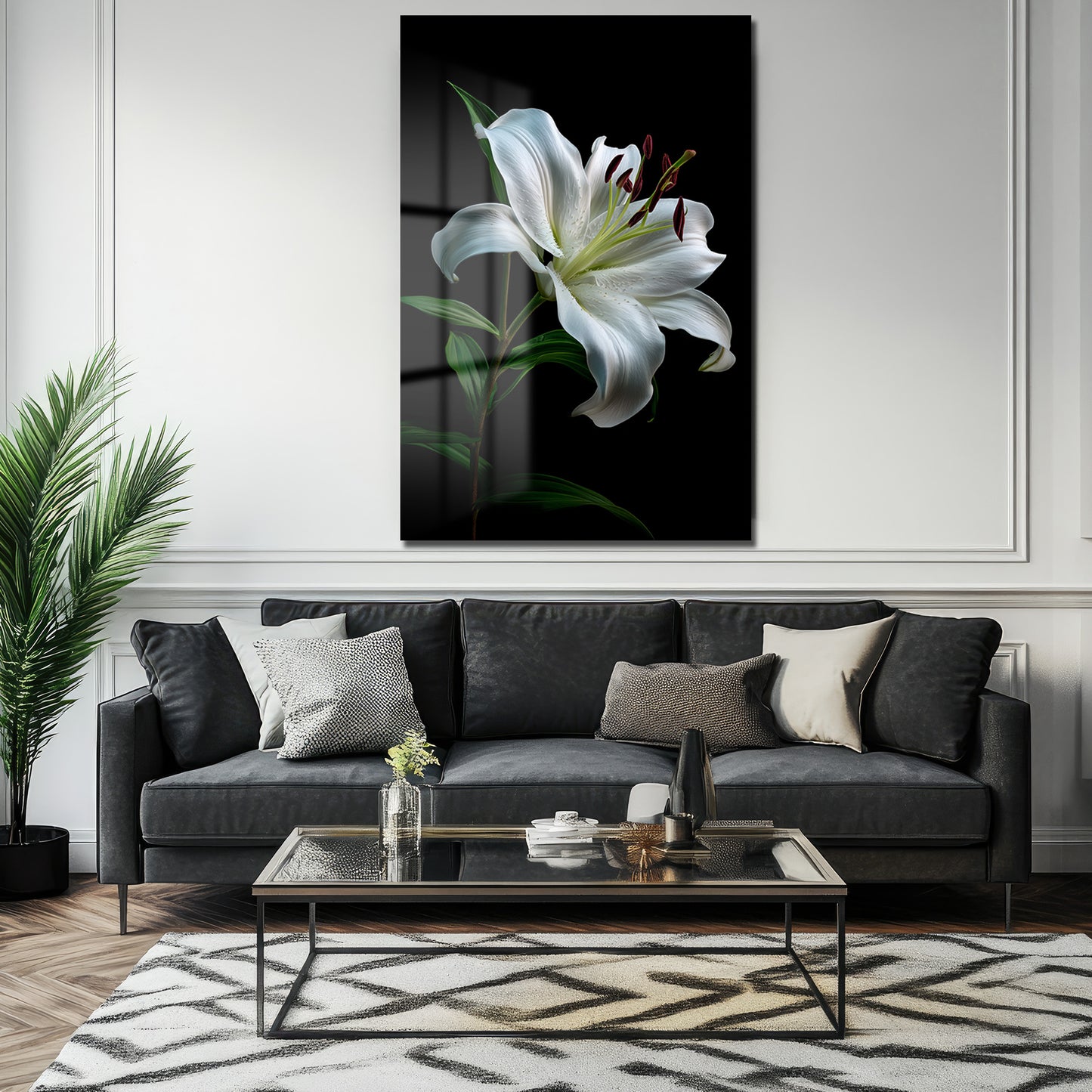 DEKORATİF DİKEY CAM TABLO - TT3401