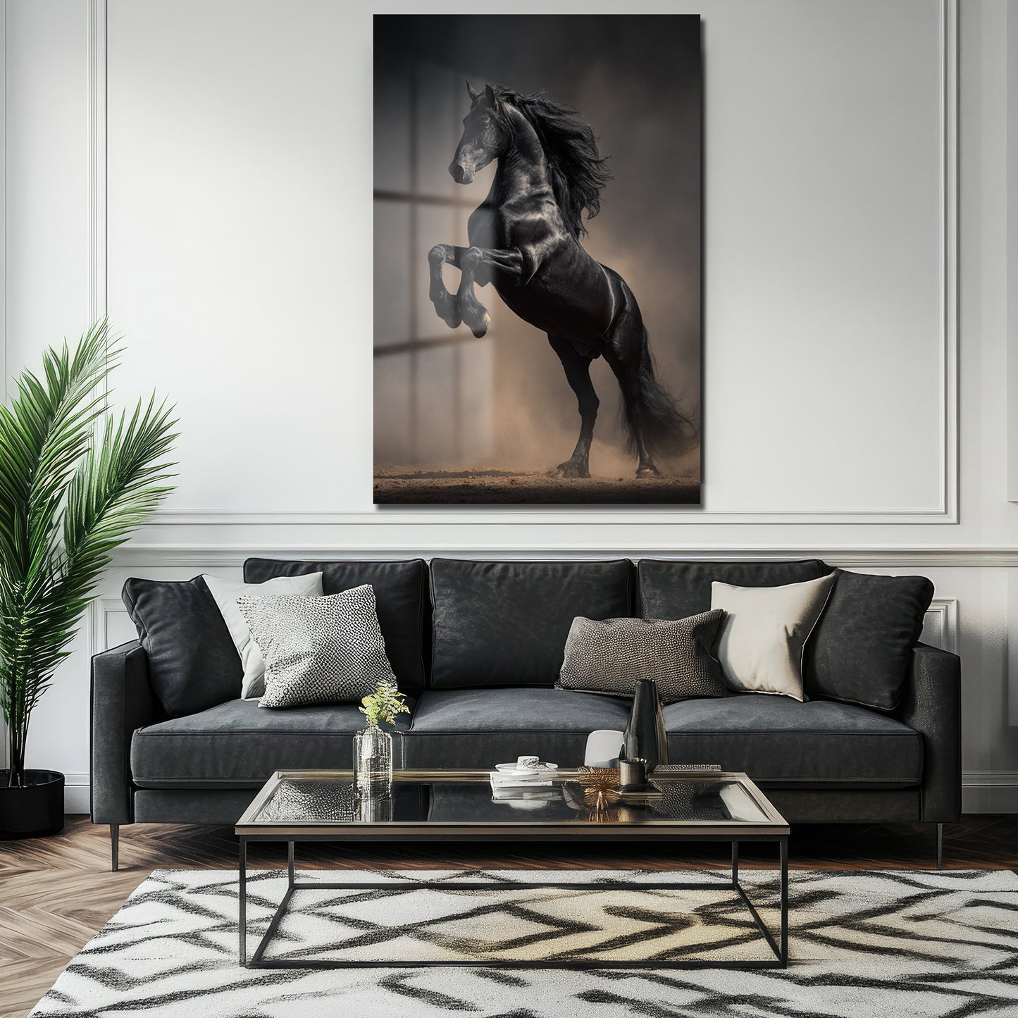 DEKORATİF DİKEY CAM TABLO - TT3469