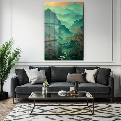 DEKORATİF DİKEY CAM TABLO - TT3470