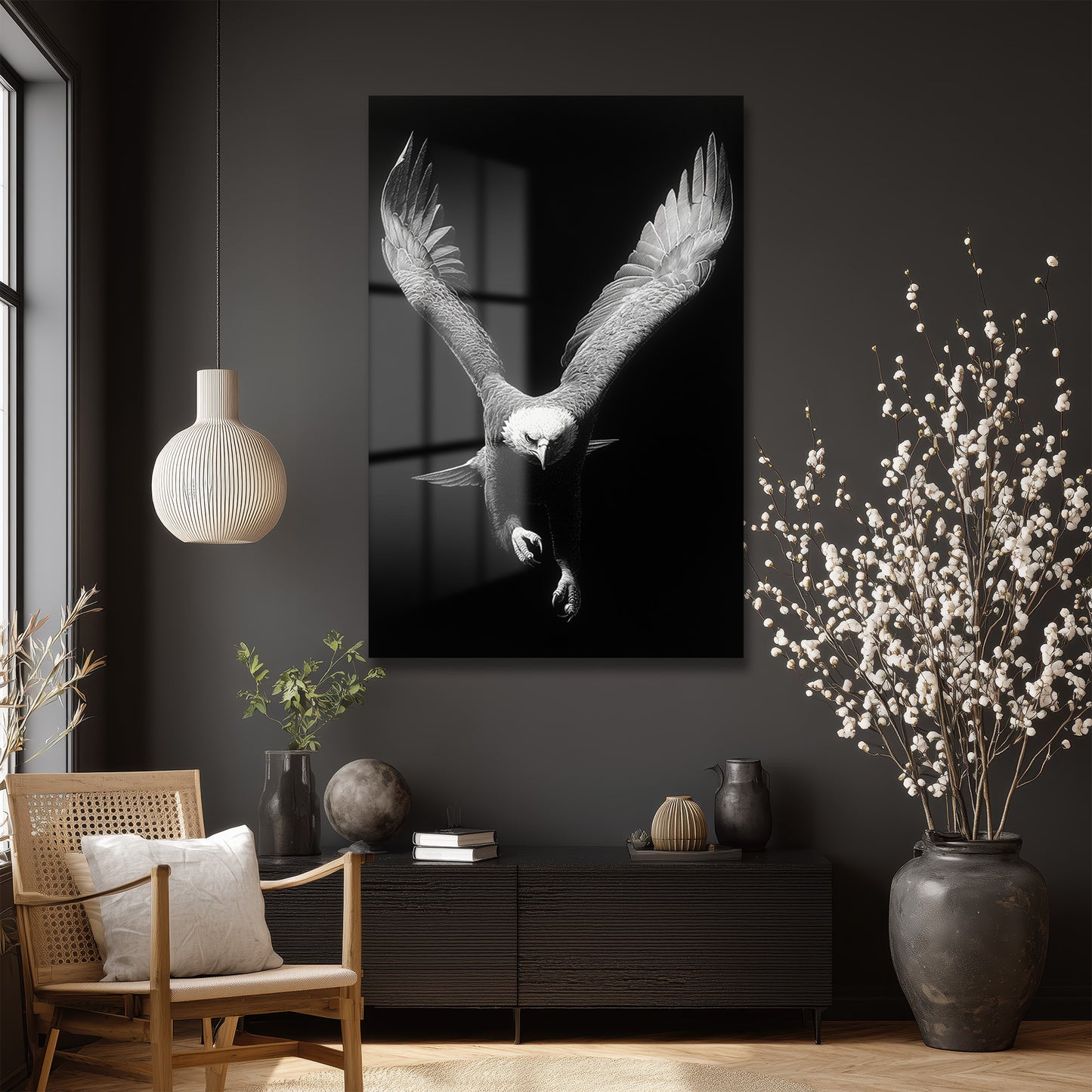 DEKORATİF DİKEY CAM TABLO - TT3387