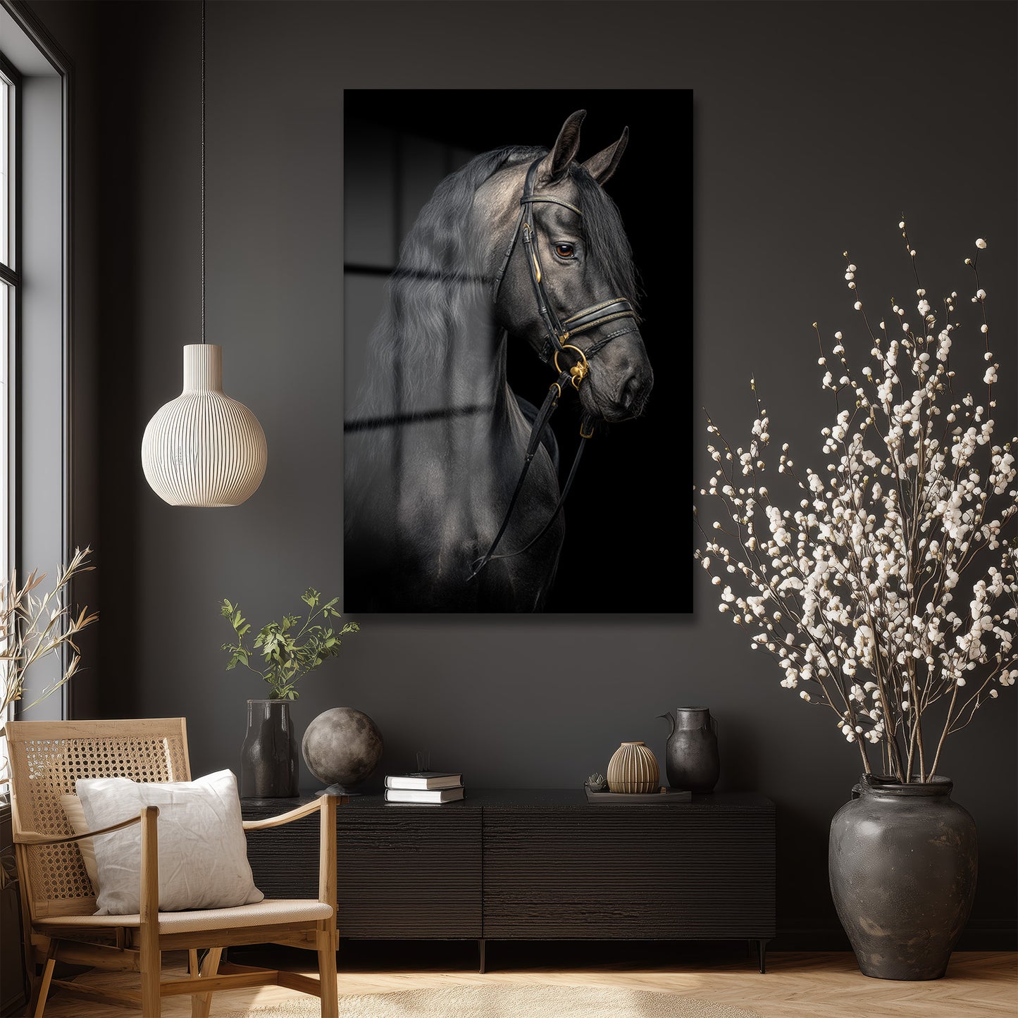 DEKORATİF DİKEY CAM TABLO - TT3459