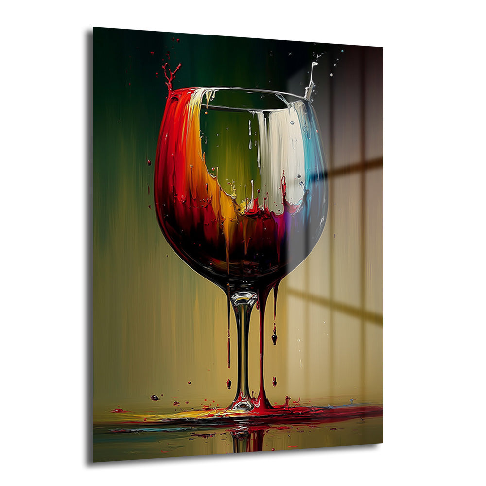 DEKORATİF DİKEY CAM TABLO - TT3334