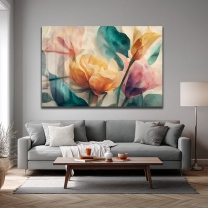 DEKORATİF YATAY CAM TABLO - TT3175