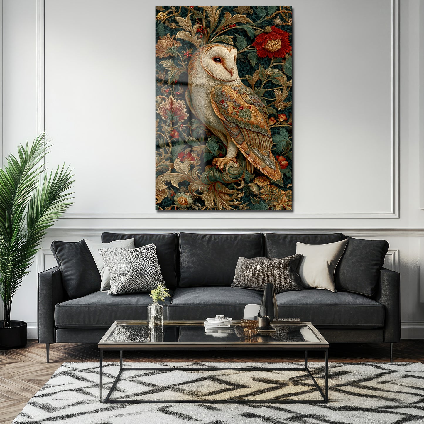 DEKORATİF DİKEY CAM TABLO - TT3476