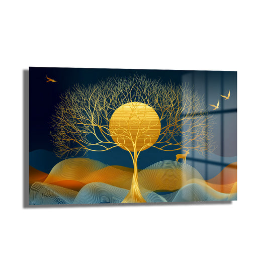 DEKORATİF YATAY CAM TABLO - TT3157