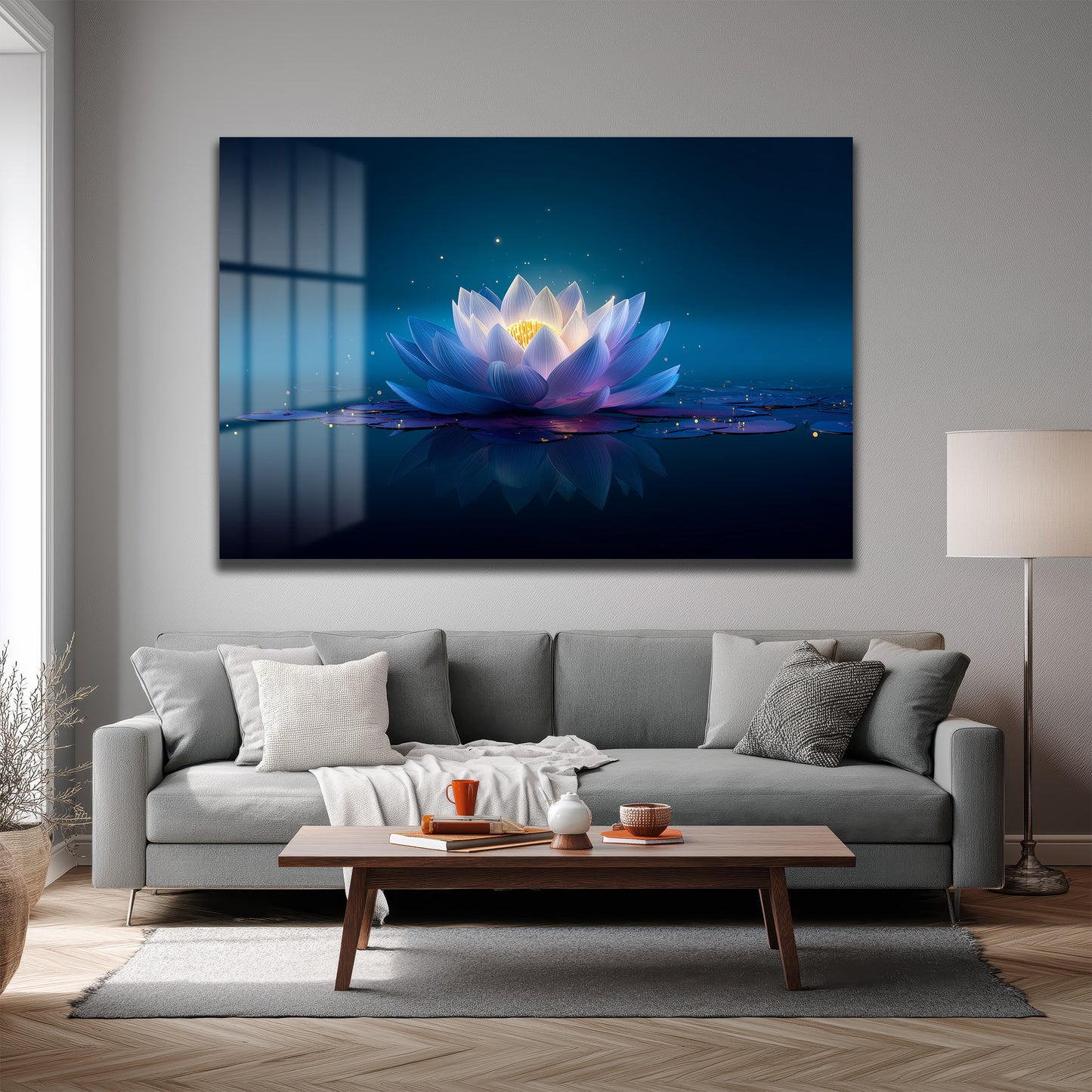 DEKORATİF YATAY CAM TABLO - TT3178