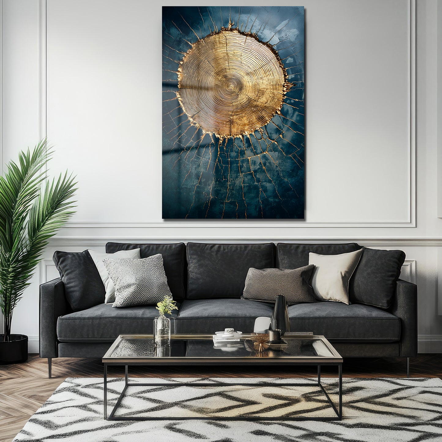 DEKORATİF DİKEY CAM TABLO - TT3411