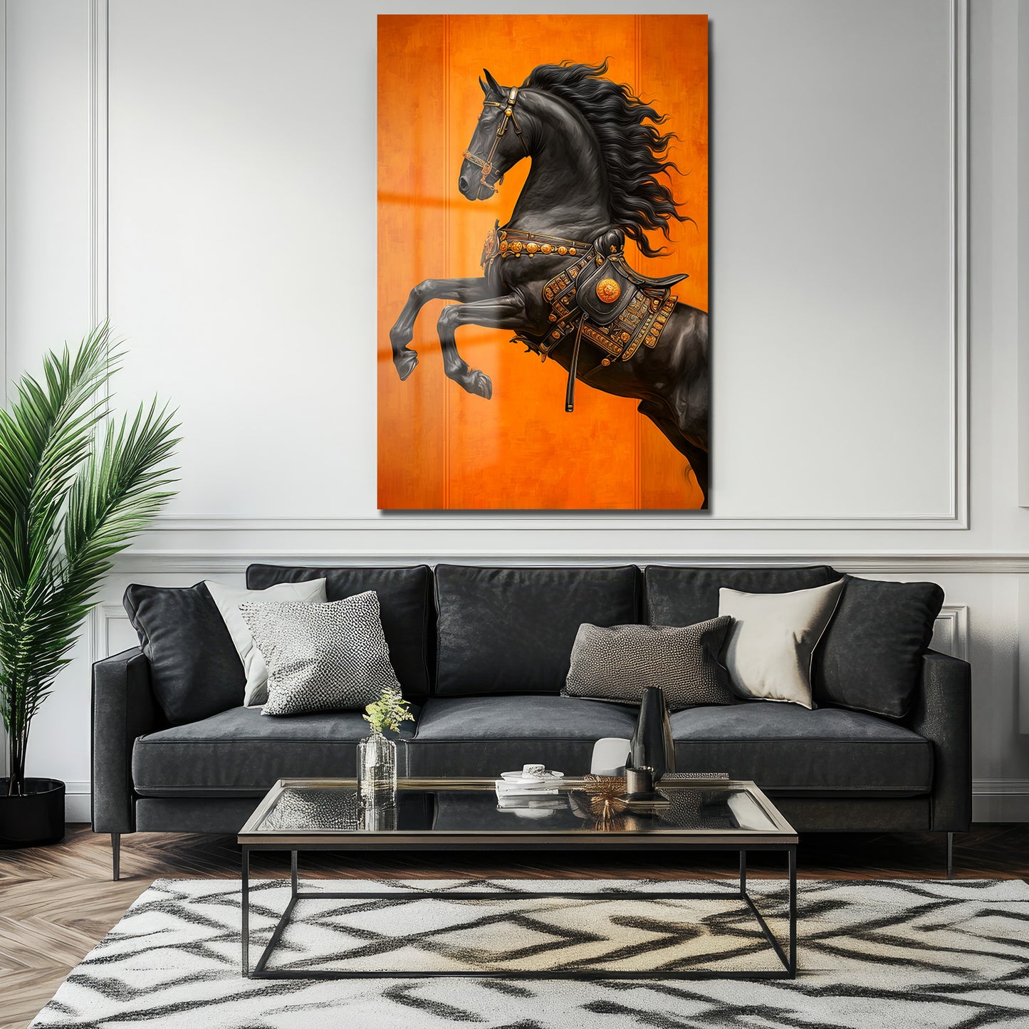 DEKORATİF DİKEY CAM TABLO - TT3412