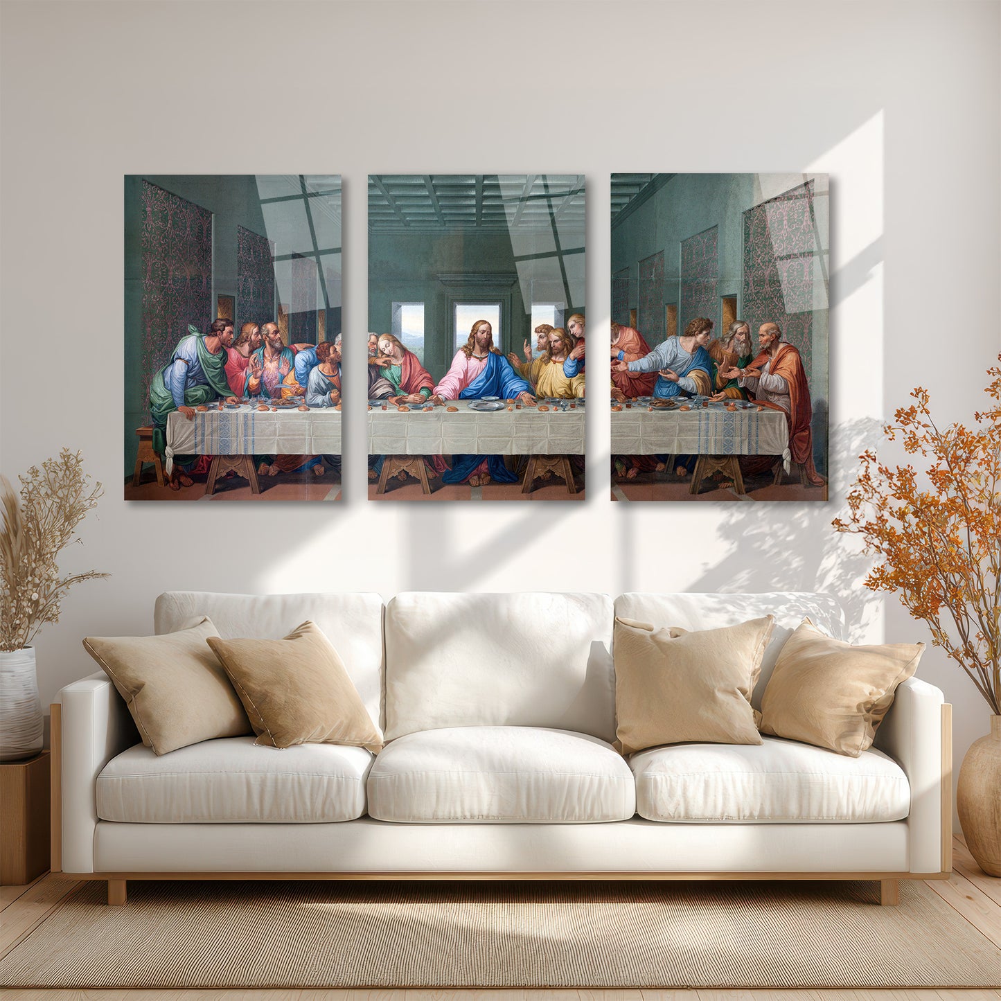 ÜÇLÜ DİKEY CAM TABLO SETİ - TT4073