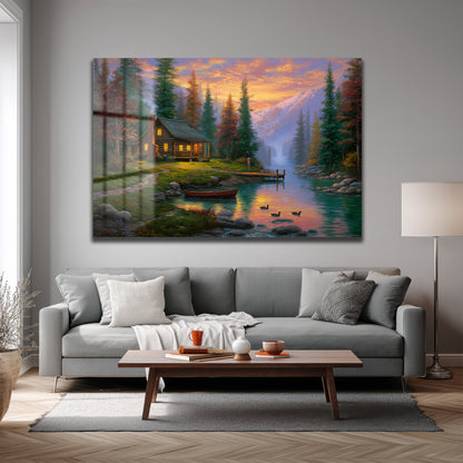 DEKORATİF YATAY CAM TABLO - TT3180