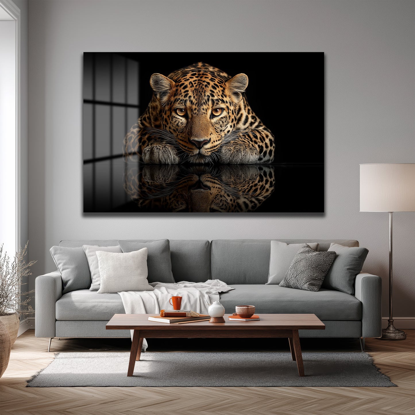 DEKORATİF YATAY CAM TABLO - TT3182