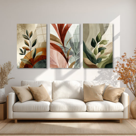 ÜÇLÜ DİKEY CAM TABLO SETİ - TT4129