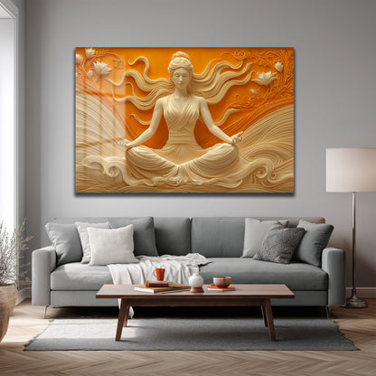 DEKORATİF YATAY CAM TABLO - TT3184