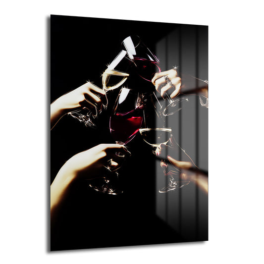 DEKORATİF DİKEY CAM TABLO - TT3345