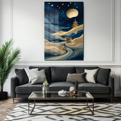 DEKORATİF DİKEY CAM TABLO - TT3486