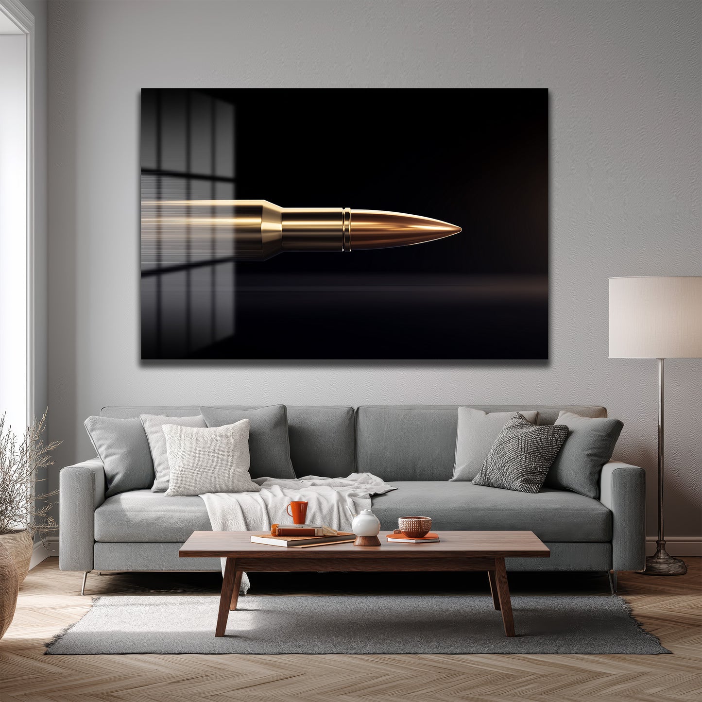 DEKORATİF YATAY CAM TABLO - TT3186