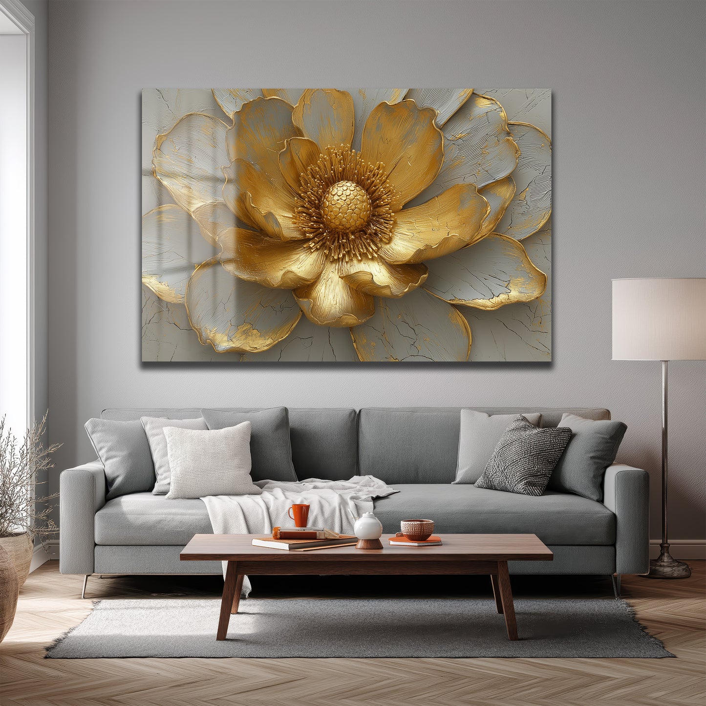 DEKORATİF YATAY CAM TABLO - TT3188