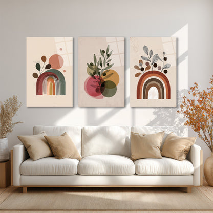 ÜÇLÜ DİKEY CAM TABLO SETİ - TT4136