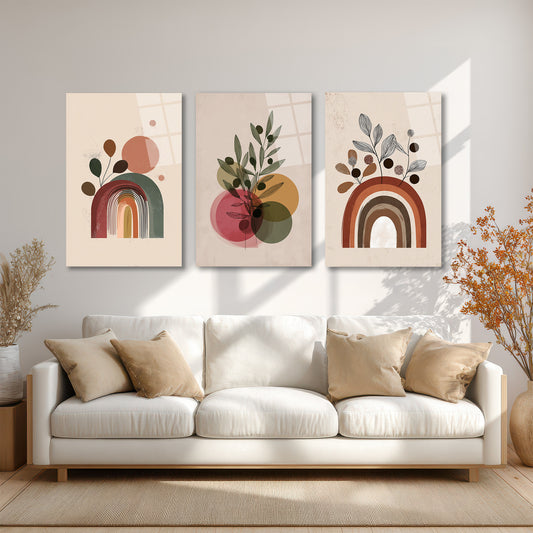 ÜÇLÜ DİKEY CAM TABLO SETİ - TT4136