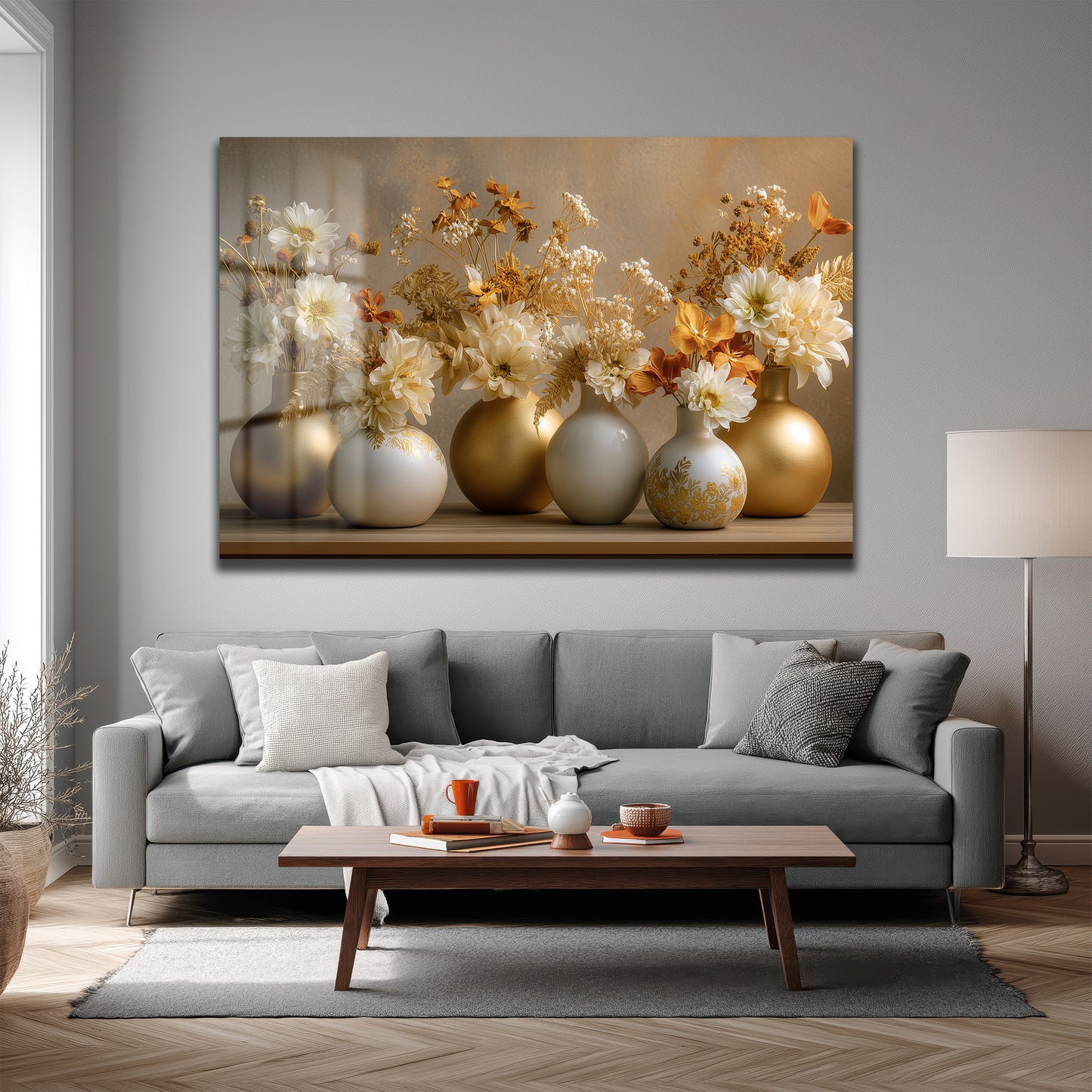 DEKORATİF YATAY CAM TABLO - TT3191