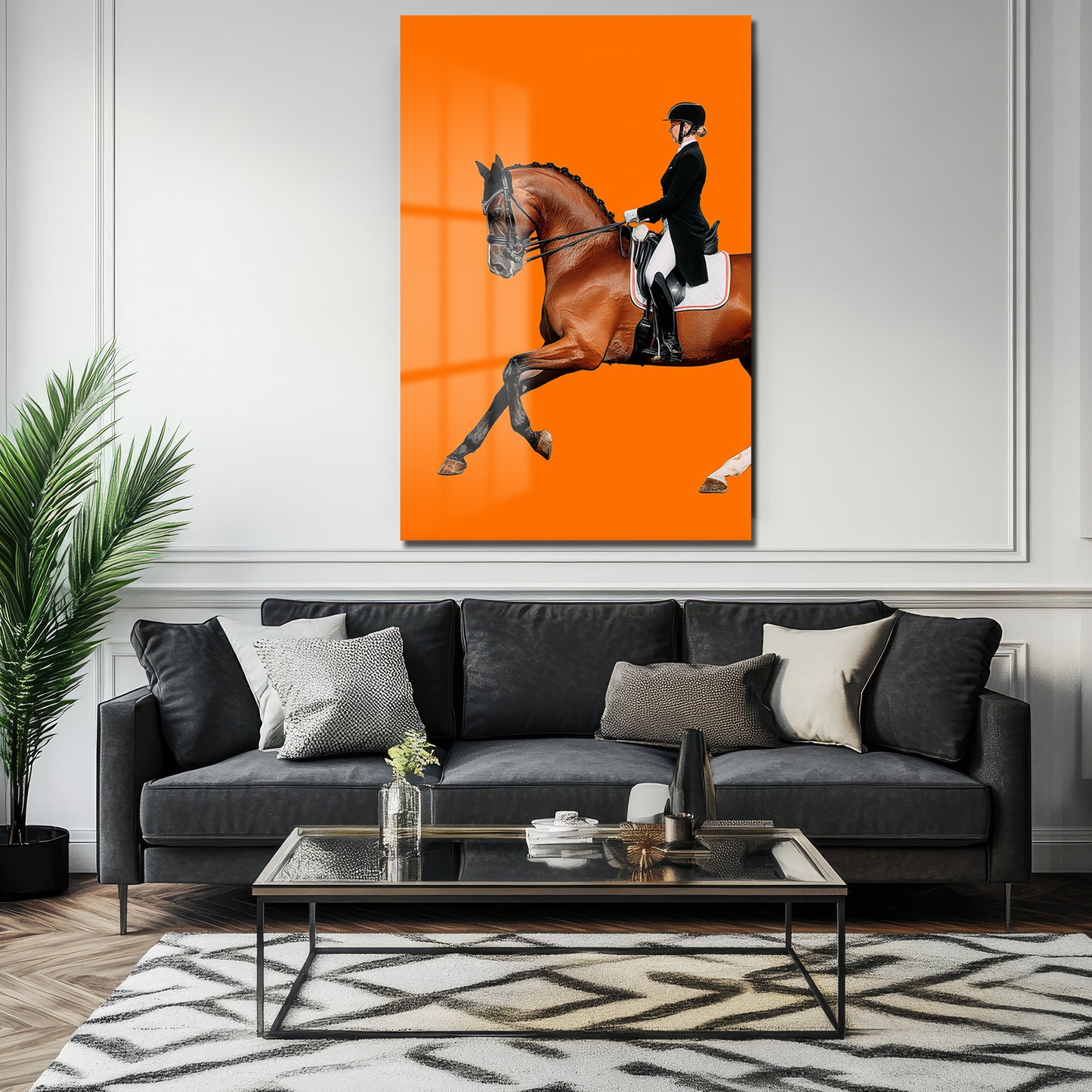 DEKORATİF DİKEY CAM TABLO - TT3424