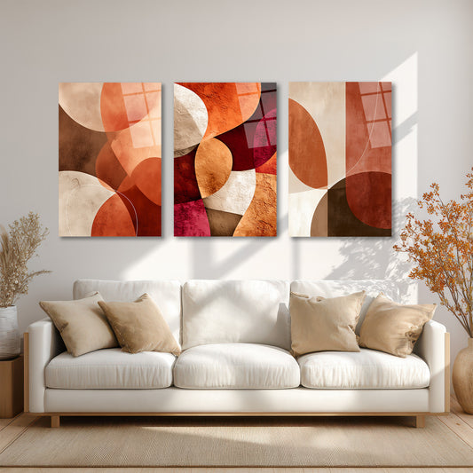 ÜÇLÜ DİKEY CAM TABLO SETİ - TT4138