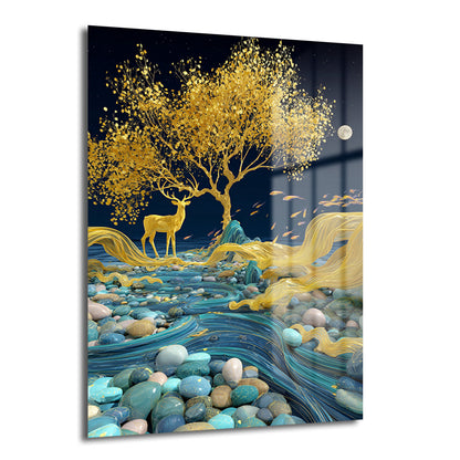 DEKORATİF DİKEY CAM TABLO - TT3359