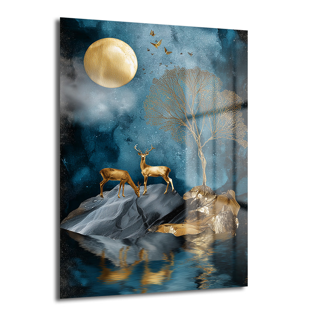 DEKORATİF DİKEY CAM TABLO - TT3427