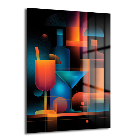 DEKORATİF DİKEY CAM TABLO - TT3278