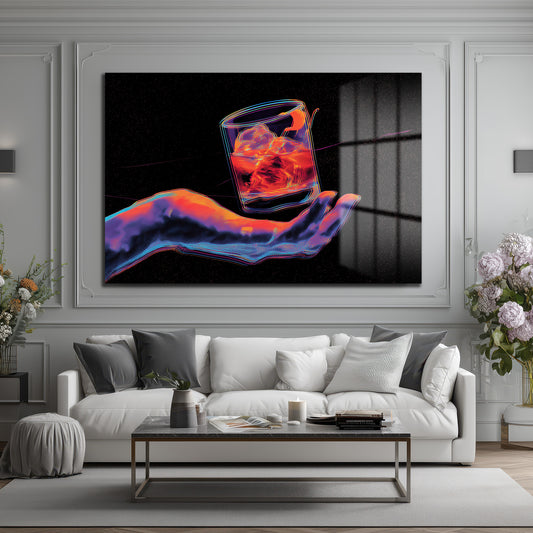 DEKORATİF YATAY CAM TABLO - TT3199