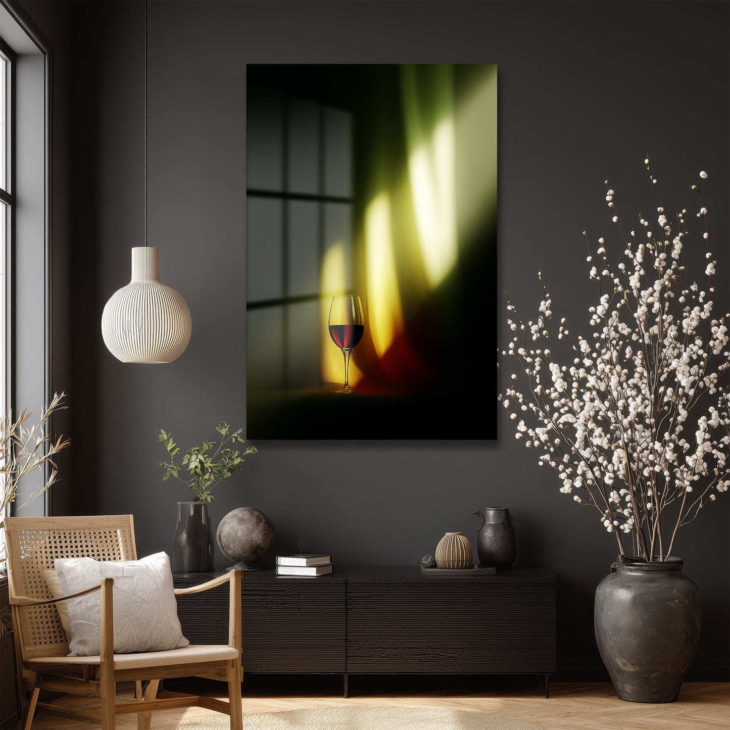 DEKORATİF DİKEY CAM TABLO - TT3330