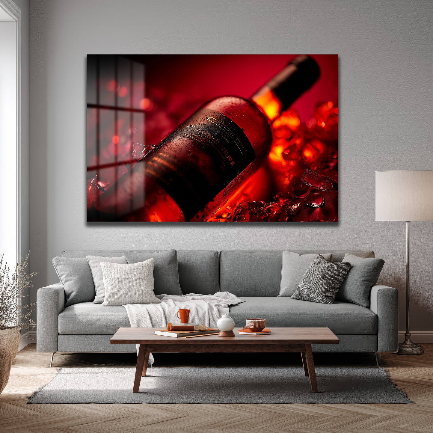 DEKORATİF YATAY CAM TABLO - TT3205