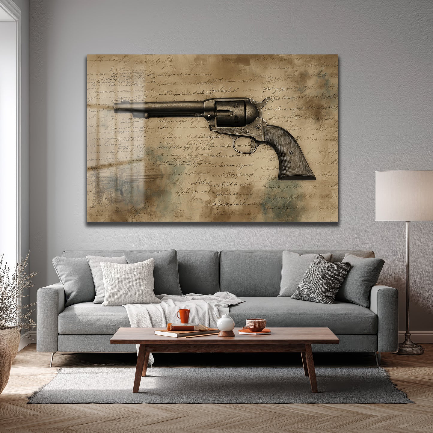 DEKORATİF YATAY CAM TABLO - TT3207