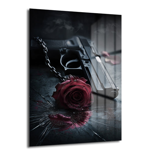 DEKORATİF DİKEY CAM TABLO - TT3285