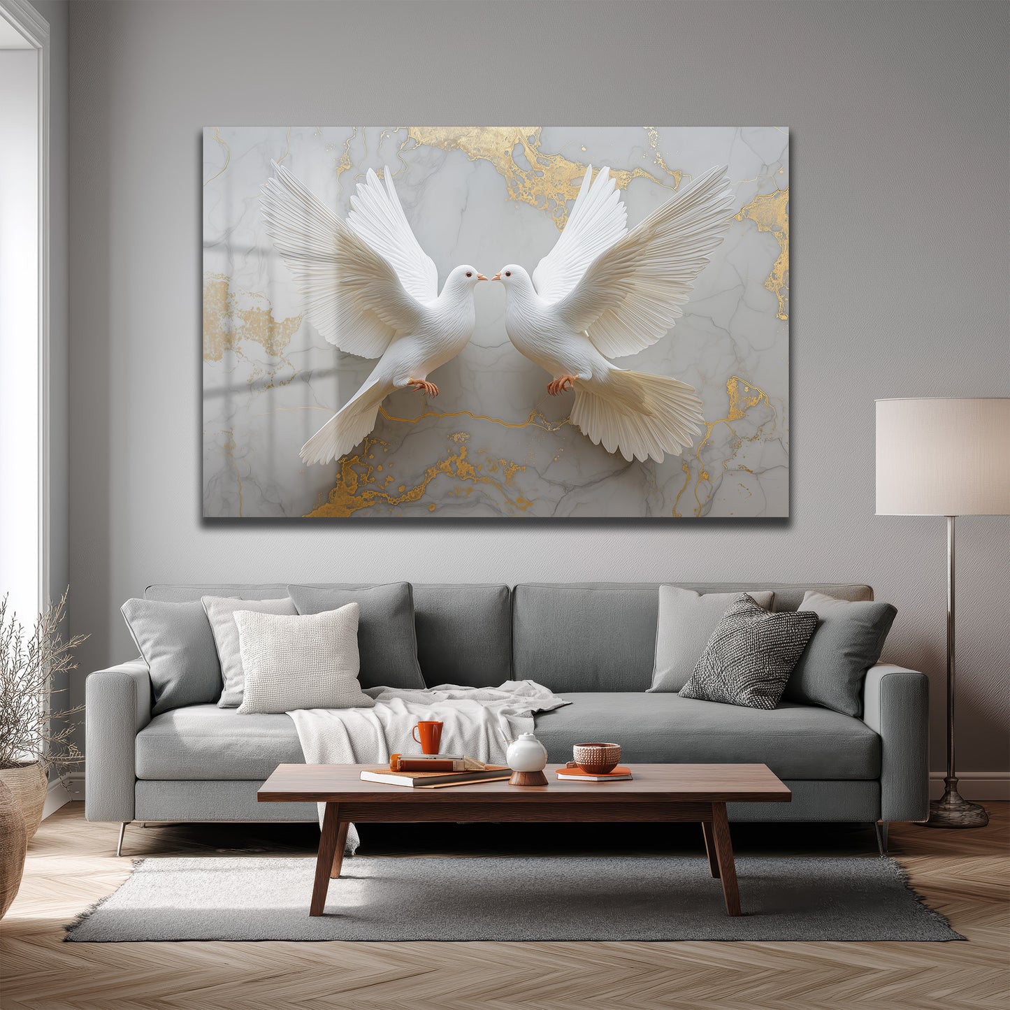 DEKORATİF YATAY CAM TABLO - TT3209