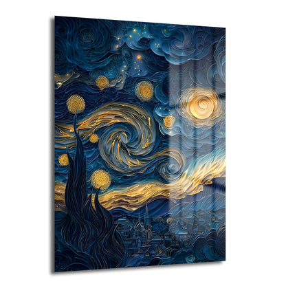 DEKORATİF DİKEY CAM TABLO - TT3371