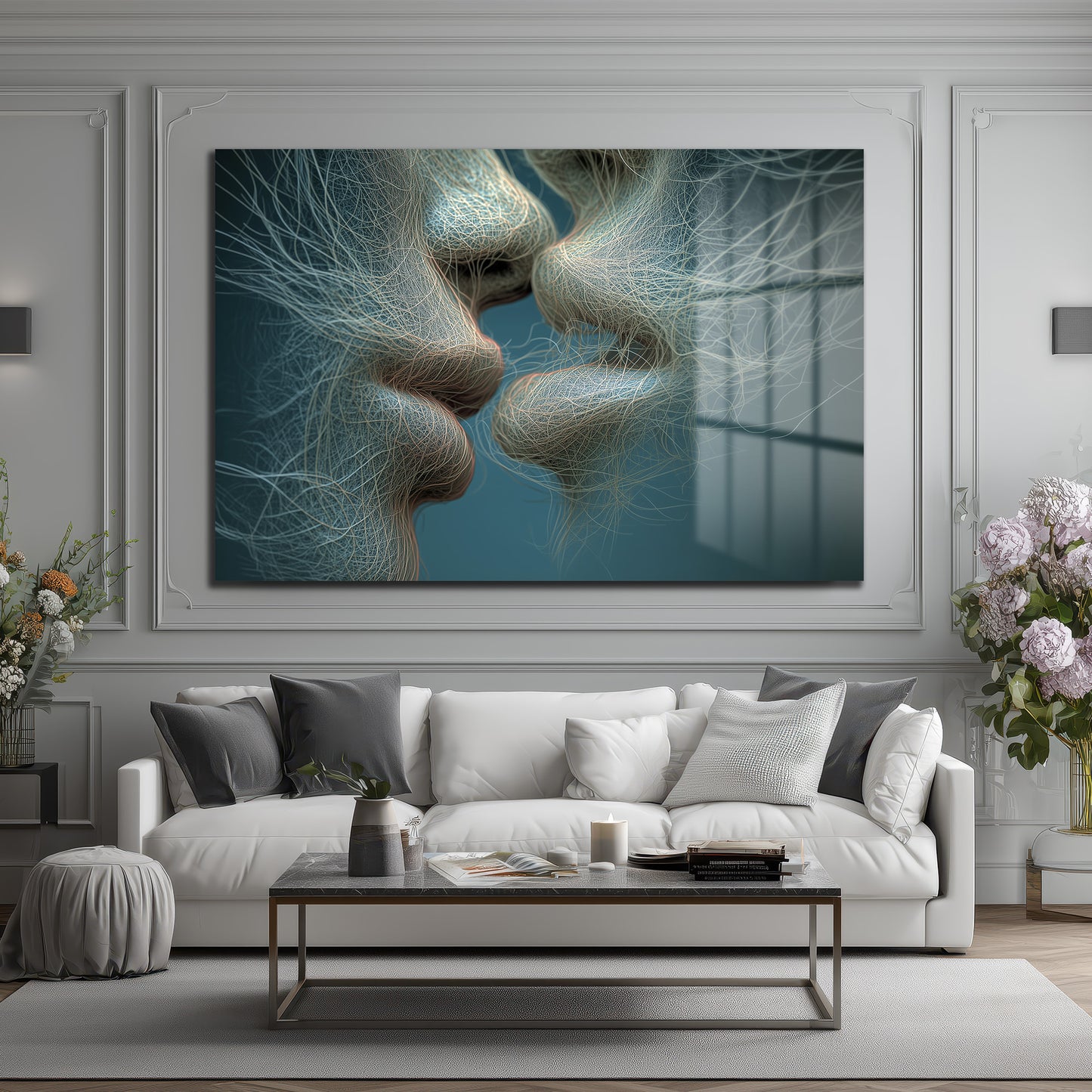 DEKORATİF YATAY CAM TABLO - TT3200