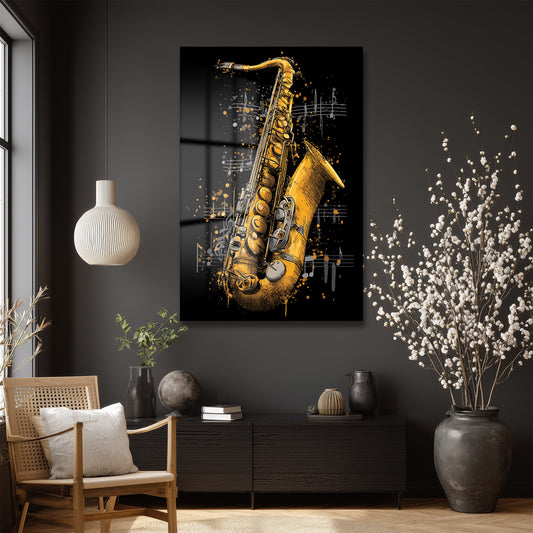 DEKORATİF DİKEY CAM TABLO - TT3463