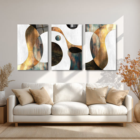 ÜÇLÜ DİKEY CAM TABLO SETİ - TT4076