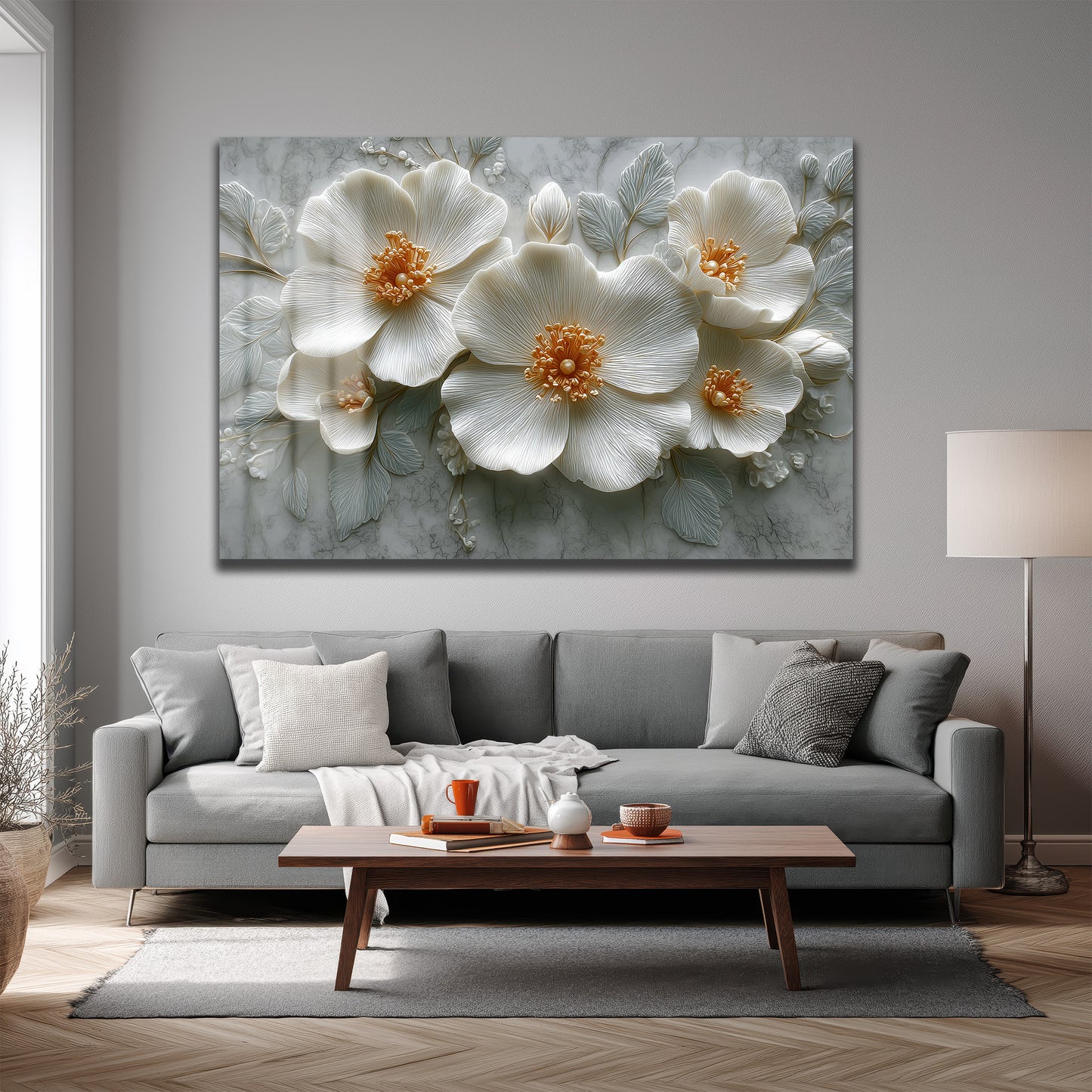 DEKORATİF YATAY CAM TABLO - TT3214