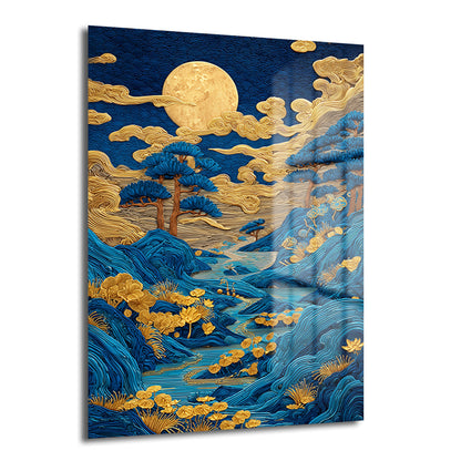 DEKORATİF DİKEY CAM TABLO - TT3442