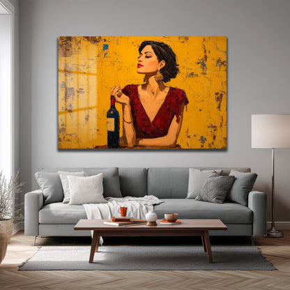 DEKORATİF YATAY CAM TABLO - TT3216