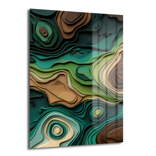 DEKORATİF DİKEY CAM TABLO - TT3381